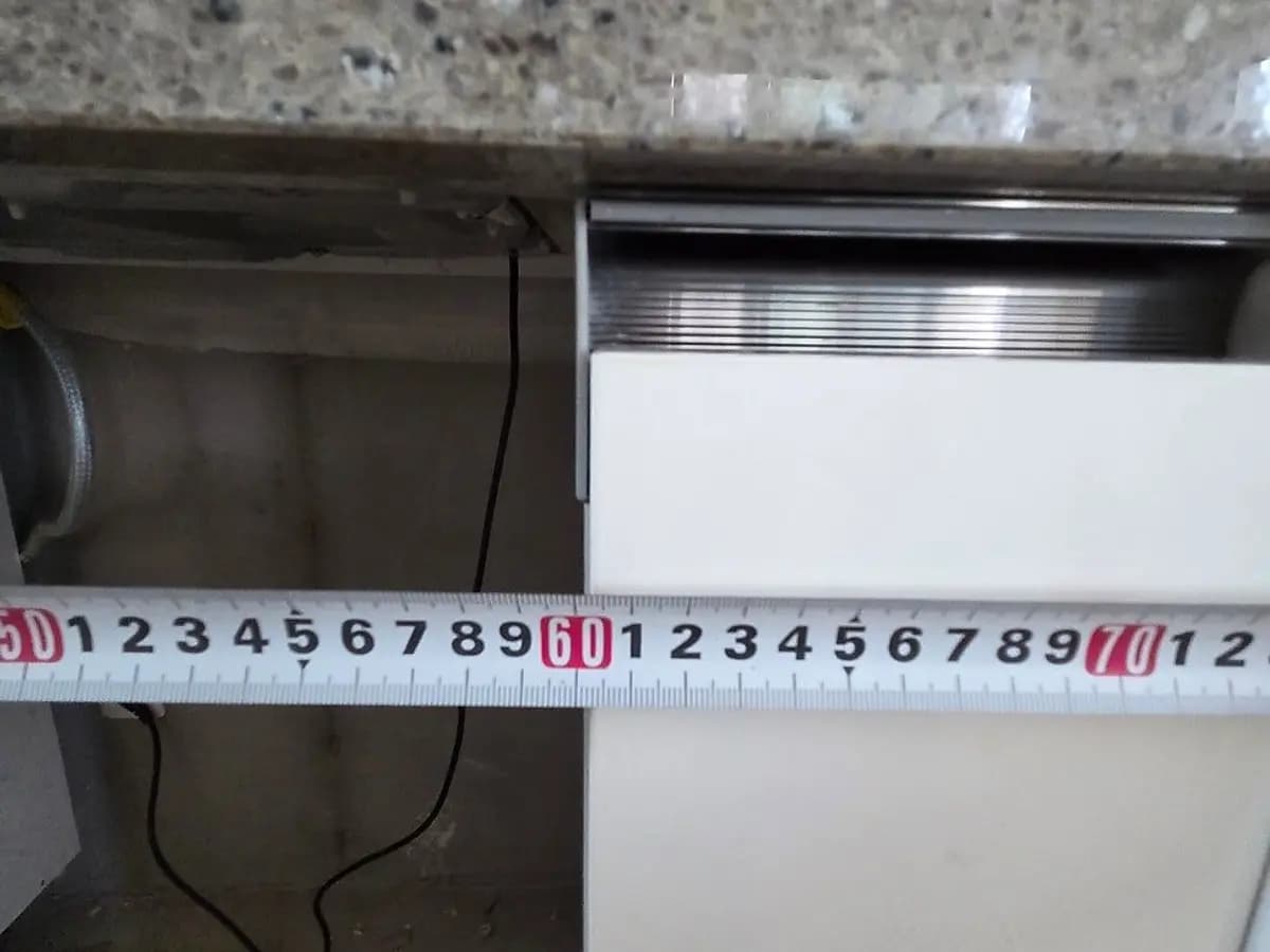 식기세척기장 리폼 시공 현장 — 광교 식세기장 리폼 600규격 오븐장에 식기세척기 장공사